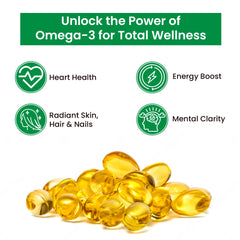 Natural Horizons Flax seed Oil Capsules 1000 mg | Natural Omega 3 Essential Fatty Acids | 30 Capsules